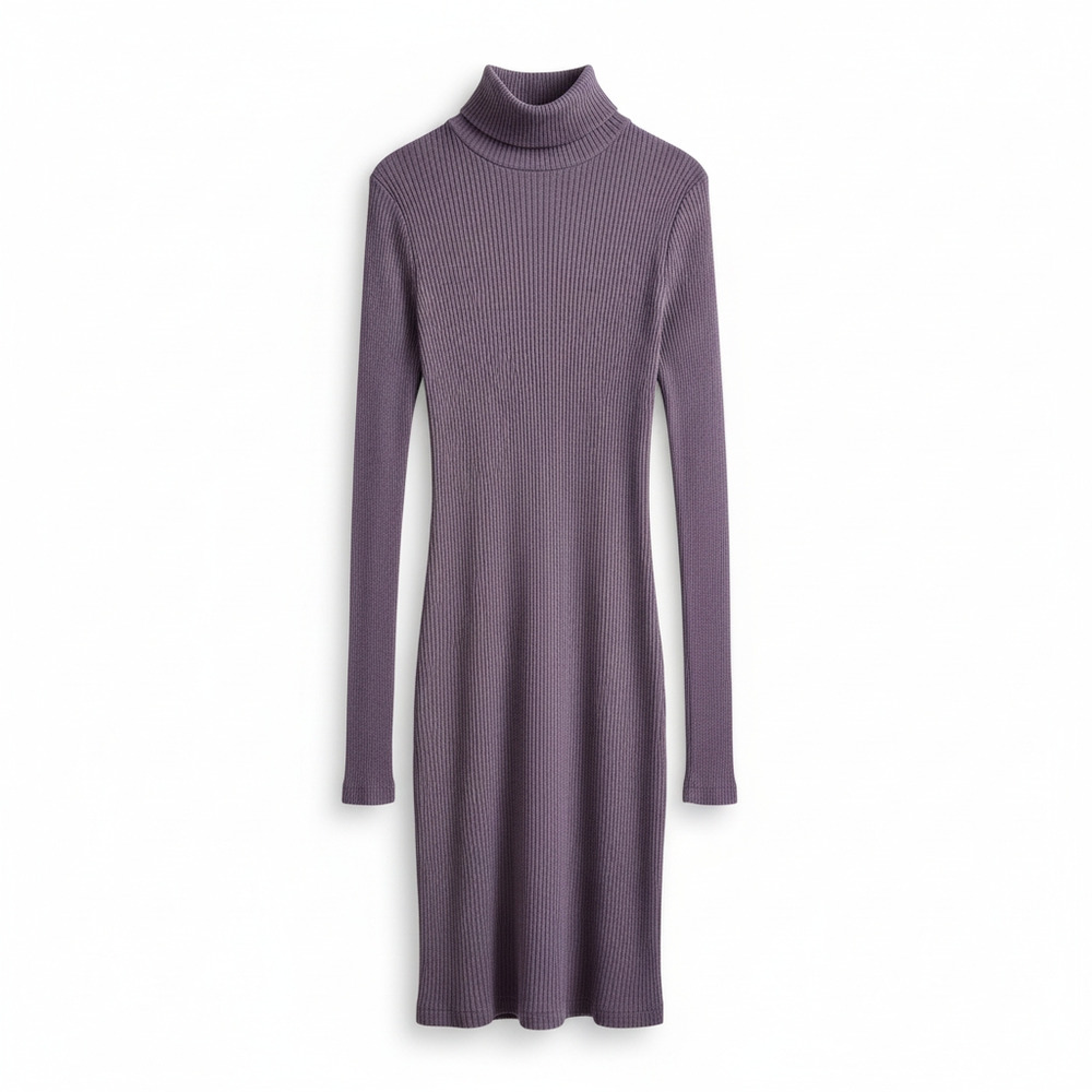 Free People Beach Around Town Ribbed Mini Dress Purple Size Small